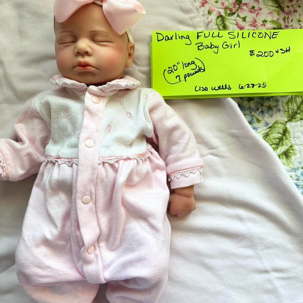 Pink Newborn Doll with Accessories